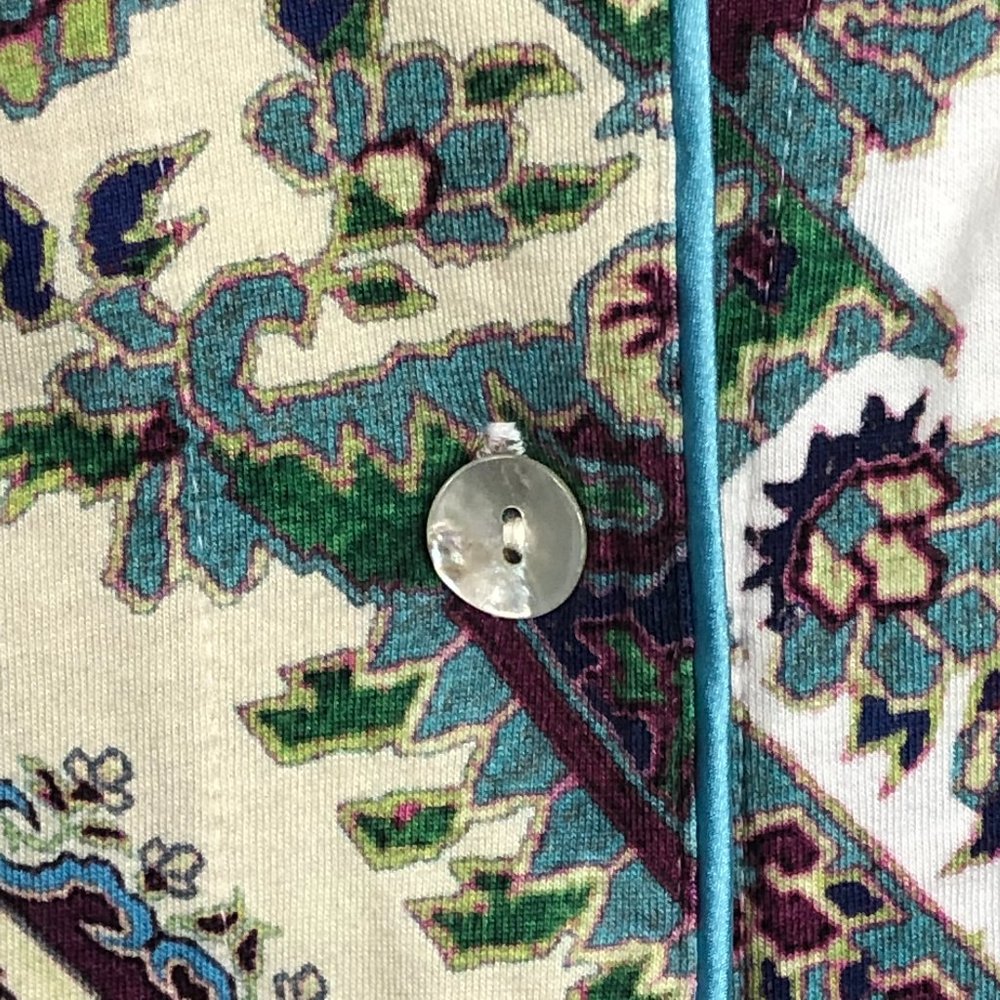Johnny Was Multicolor Patterned Pajama Top - Picture 6 of 11